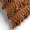 Dutch Decor FARA - Kussenhoes 40x60 cm - 100% katoen - met franjes - Tobacco Brown - bruin - met rits - zonder binnenkussen