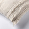 Dutch Decor FARA - Kussenhoes 45x45 cm - 100% katoen - met franjes - Snow White - wit - met rits - zonder binnenkussen