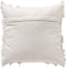 Dutch Decor FARA - Kussenhoes 45x45 cm - 100% katoen - met franjes - Snow White - wit - met rits - zonder binnenkussen