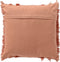Dutch Decor FARA - Kussenhoes 45x45 cm - 100% katoen - met franjes - Muted Clay - roze - met rits - zonder binnenkussen