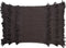 Dutch Decor FARA - Sierkussen 40x60 cm - 100% katoen - met franjes - Charcoal Gray - antraciet - Inclusief binnenkussen