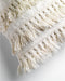 Dutch Decor FARA - Sierkussen 40x60 cm - 100% katoen - met franjes - Snow White - wit - Inclusief binnenkussen