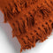 Dutch Decor FARA - Sierkussen 40x60 cm - 100% katoen - met franjes - Potters Clay - oranje - Inclusief binnenkussen