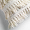 Dutch Decor FARA - Sierkussen 40x60 cm - 100% katoen - met franjes - Snow White - wit - Inclusief binnenkussen