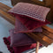 Dutch Decor FARA - Sierkussen 40x60 cm - 100% katoen - met franjes - Merlot - rood - Inclusief binnenkussen