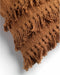 Dutch Decor FARA - Sierkussen 40x60 cm - 100% katoen - met franjes - Tobacco Brown - bruin - Inclusief binnenkussen