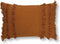 Dutch Decor FARA - Sierkussen 40x60 cm - 100% katoen - met franjes - Tobacco Brown - bruin - Inclusief binnenkussen