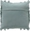 Dutch Decor FARA - Sierkussen 45x45 cm - 100% katoen - met franjes - Jadeite - lichtgroen - Inclusief binnenkussen