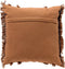Dutch Decor FARA - Sierkussen 45x45 cm - 100% katoen - met franjes - Tobacco Brown - bruin - Inclusief binnenkussen