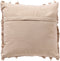 Dutch Decor FARA - Sierkussen 45x45 cm - 100% katoen - met franjes - Pumice Stone - beige - Inclusief binnenkussen