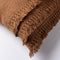 Dutch Decor FARA - Sierkussen 45x45 cm - 100% katoen - met franjes - Tobacco Brown - bruin - Inclusief binnenkussen