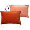 Dutch Decor - FAY - Sierkussen 40x60 cm - velvet met 2 kleuren - Potters Clay + Muted Clay - oranje