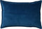 Dutch Decor FAY - Sierkussen 40x60 cm - velvet met 2 kleuren - Insignia Blue + Charcoal Gray - blauw en antraciet - Inclusief binnenkussen