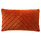 Dutch Decor - FEMM – Sierkussen 30x50 cm - velvet - effen kleur - Potters Clay - oranje
