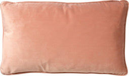 Dutch Decor FINN - Kussenhoes 30x50 cm - velvet - lendekussen - Muted Clay - roze - met rits - zonder binnenkussen