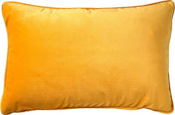 Dutch Decor FINN - Kussenhoes 40x60 cm - velvet - effen kleur - Golden Glow - geel - met rits - zonder binnenkussen