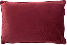 Dutch Decor FINN - Kussenhoes 40x60 cm - velvet - effen kleur - Merlot - rood - met rits - zonder binnenkussen
