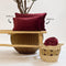 Dutch Decor FINN - Kussenhoes 40x60 cm - velvet - effen kleur - Merlot - rood - met rits - zonder binnenkussen