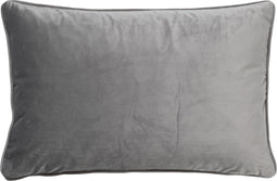 Dutch Decor FINN - Kussenhoes 40x60 cm - velvet - effen kleur - Micro Chip - lichtgrijs - met rits - zonder binnenkussen