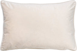 Dutch Decor FINN - Kussenhoes 40x60 cm - velvet - effen kleur - Snow White - wit - met rits - zonder binnenkussen