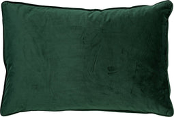 Dutch Decor FINN - Kussenhoes 40x60 cm - velvet - effen kleur - Mountain View - donkergroen - met rits - zonder binnenkussen