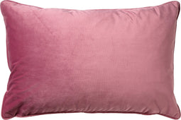 Dutch Decor FINN - Kussenhoes 40x60 cm - velvet - effen kleur - Heather Rose - roze - met rits - zonder binnenkussen