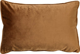 Dutch Decor FINN - Kussenhoes 40x60 cm - velvet - effen kleur - Tobacco Brown - bruin - met rits - zonder binnenkussen