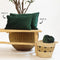 Dutch Decor FINN - Kussenhoes 40x60 cm - velvet - effen kleur - Mountain View - donkergroen - met rits - zonder binnenkussen