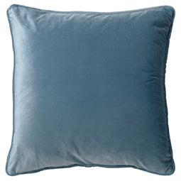 Dutch Decor - FINN - Kussenhoes 45x45 cm - velvet - effen kleur - Provincial Blue - lichtblauw