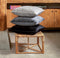 Dutch Decor FINN - Kussenhoes 45x45 cm - velvet - effen kleur - Raven - zwart - met rits - zonder binnenkussen