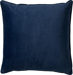 Dutch Decor FINN - Kussenhoes 45x45 cm - velvet - effen kleur - Insignia Blue - donkerblauw - met rits - zonder binnenkussen