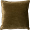 Dutch Decor FINN - Kussenhoes 45x45 cm - velvet - effen kleur - Military Olive - groen - met rits - zonder binnenkussen