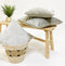 Dutch Decor FINN - Kussenhoes 60x60 cm - velvet - effen kleur - Pumice Stone - beige - met rits - zonder binnenkussen