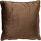 Dutch Decor FINN - Kussenhoes 60x60 cm - velvet - effen kleur - Chocolate Martini - donkerbruin - met rits - zonder binnenkussen