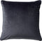 Dutch Decor FINN - Kussenhoes 60x60 cm - velvet - effen kleur - Charcoal Gray - antraciet - met rits - zonder binnenkussen