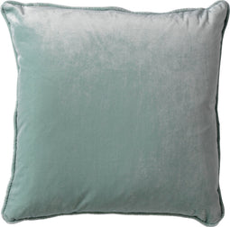 Dutch Decor FINN - Kussenhoes 60x60 cm - velvet - effen kleur - Jadeite - lichtgroen - met rits - zonder binnenkussen