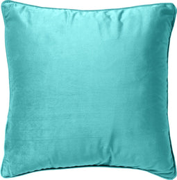 Dutch Decor FINN - Kussenhoes 60x60 cm - velvet - effen kleur - Antigua Sand - lichtblauw - met rits - zonder binnenkussen