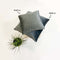 Dutch Decor FINN - Kussenhoes 60x60 cm - velvet - effen kleur - Charcoal Gray - antraciet - met rits - zonder binnenkussen