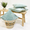 Dutch Decor FINN - Kussenhoes 60x60 cm - velvet - effen kleur - Jadeite - lichtgroen - met rits - zonder binnenkussen