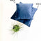 Dutch Decor FINN - Kussenhoes 60x60 cm - velvet - effen kleur - Insignia Blue - donkerblauw - met rits - zonder binnenkussen