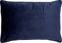 Dutch Decor FINN - Kussenhoes velvet Insignia Blue 40x60 cm - donkerblauw - met rits - zonder binnenkussen
