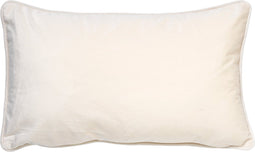 Dutch Decor FINN - Sierkussen 30x50 cm - velvet - lendekussen - Snow White - wit - Inclusief binnenkussen