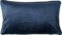 Dutch Decor FINN - Sierkussen 30x50 cm - velvet - lendekussen - Insignia Blue - donkerblauw - Inclusief binnenkussen