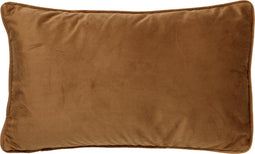 Dutch Decor FINN - Sierkussen 30x50 cm - velvet - lendekussen - Tobacco Brown - bruin - Inclusief binnenkussen