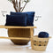 Dutch Decor FINN - Sierkussen 30x50 cm - velvet - lendekussen - Insignia Blue - donkerblauw - Inclusief binnenkussen