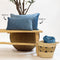 Dutch Decor FINN - Sierkussen 30x50 cm - velvet - lendekussen - Provincial Blue - lichtblauw - Inclusief binnenkussen