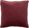Dutch Decor FINN - Sierkussen 45x45 cm - velvet - effen kleur - Merlot - rood - Inclusief binnenkussen