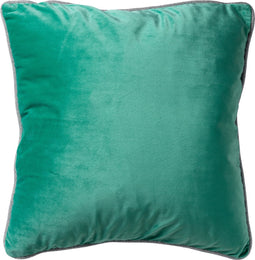 Dutch Decor FINN - Sierkussen 45x45 cm - velvet - effen kleur - met glitterbies - Spearmint - groen - Inclusief binnenkussen