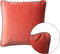 Dutch Decor FINN - Sierkussen 45x45 cm - velvet - effen kleur - met glitterbies - Coral - koraalroze - Inclusief binnenkussen