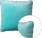 Dutch Decor FINN - Sierkussen 45x45 cm - velvet - effen kleur - met glitterbies - Antiqua Sand - blauw - Inclusief binnenkussen